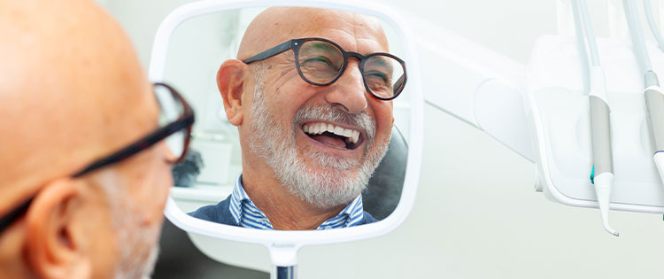 Feste Zähne an einem Tag